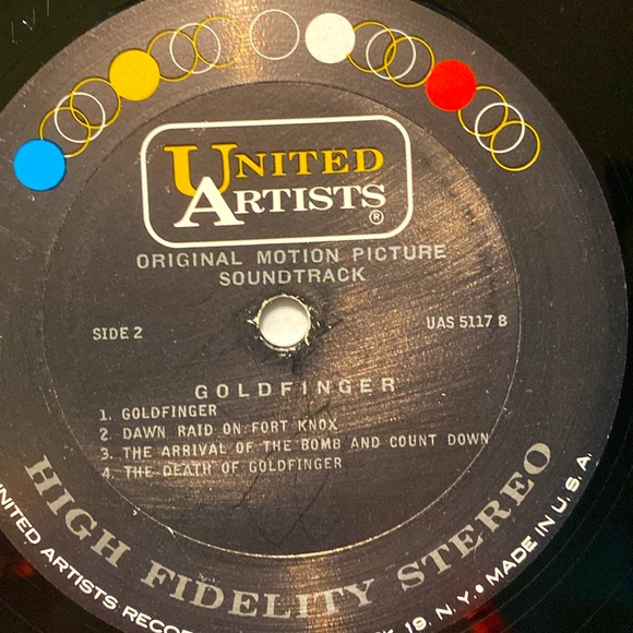 007: Goldfinger OST Original Vinyl Record - Picture 4 of 4